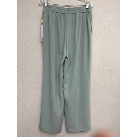 HOUSE OF HARLOW 1960 X REVOLVE High Rise Wide Leg Pleated Trousers Sz 6 Seafoam - Picture 3 of 11